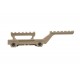 Medium RIS Wosport mount for Scope and PEQ/NGAL Tan, Upgrade your airsoft or tactical setup with the Wosport Medium RIS Mount, designed to support collimator sights and PEQ/NGAL-type devices